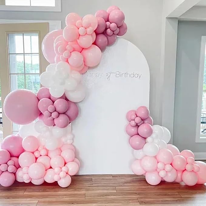 Awenztech Light Pink Balloons 12 inch, Pastel Pink Latex Balloon 50pcs Party - Image 7