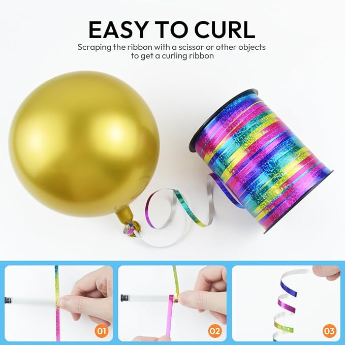 500 Yards Shiny Metallic Curling Ribbon - Image 5