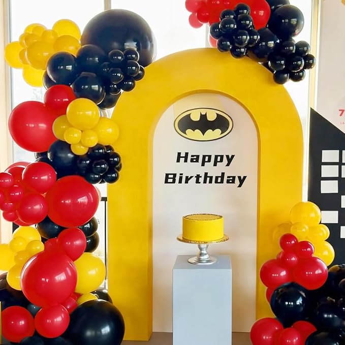 MEBAY Red Black Yellow Balloon Garland Arch Kit - Image 6