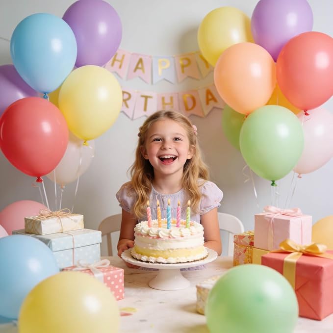 110pcs Pastel Balloons 12 Inch, Pastel color balloons Assorted Latex Ballons - Image 7