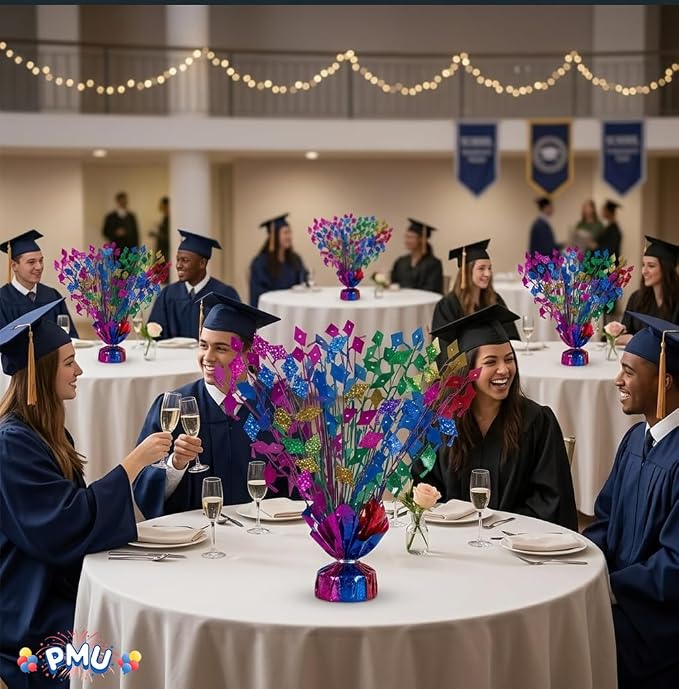 PMU 7 Pcs Multicolor Graduation Balloon Weights, Graduation Centerpieces - Image 7