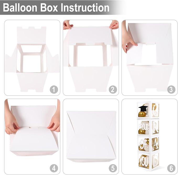 Graduation Decorations 2026, PROUD OF YOU, Class of 2026 and 130pcs White Gold - Image 8