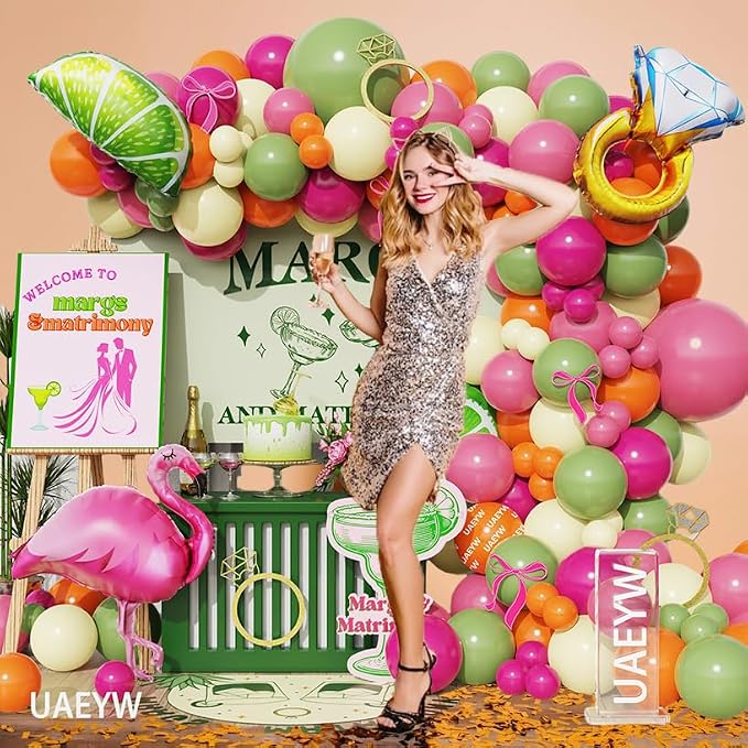 Margs And Matrimony Bachelorette Party Decor Balloon Arch Kit | 148Pcs - Image 7