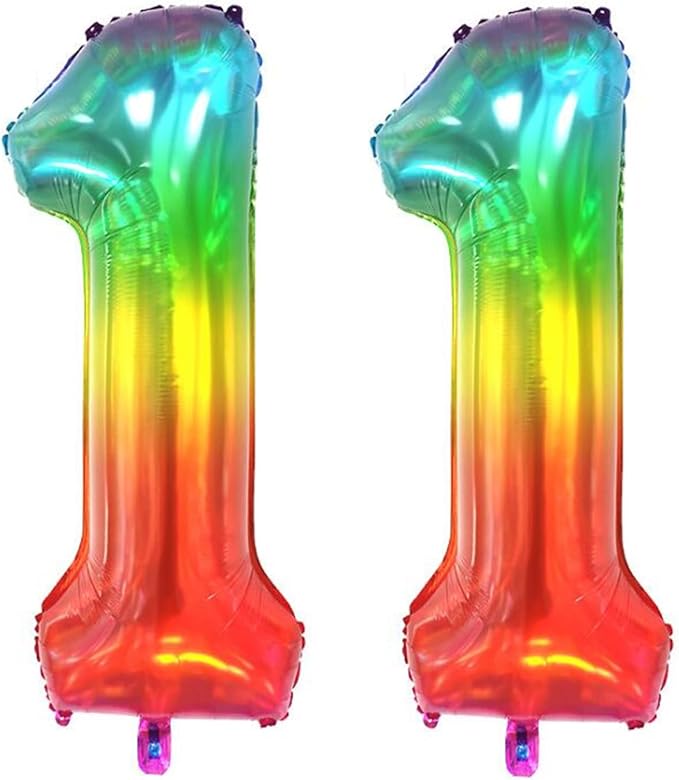 40 inch digital balloon, Jelly Color, Number 11 by TNCDJKPA