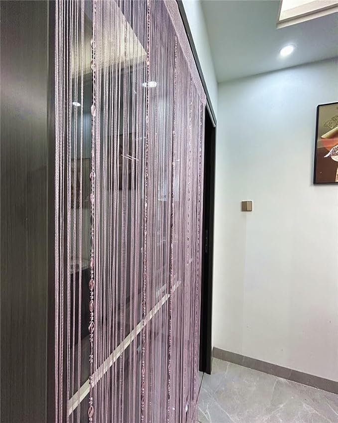 ave split 100cmX200cm Decorative Door String Curtain Beads Wall Panel Fringe - Image 6