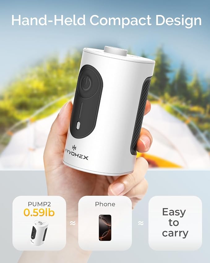 Portable Air Pump for Inflatables, 4000mAh Ultra Fast Air Mattress Pump - Image 9