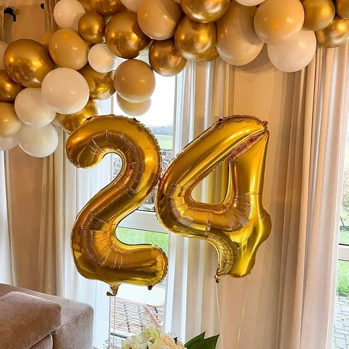 Gold 17 Balloon - Image 9