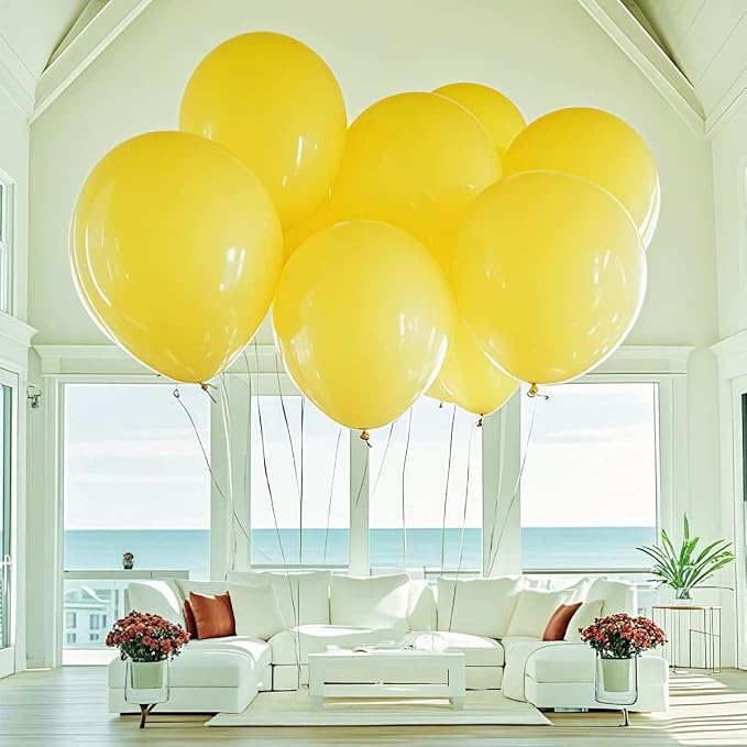 30 Pack Yellow Balloons 36 inch Yellow Latex Large Balloons - Image 7