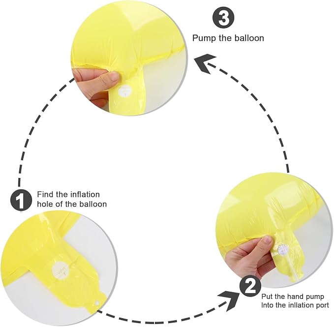 8 Balloon Numbers Birthday Decorations, 40In Yellow Balloons - Image 6