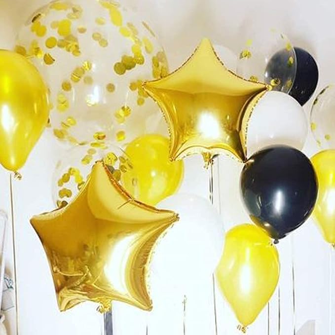 24 Pcs 18" Gold Star Balloons Foil Balloons Mylar Balloon - Image 5