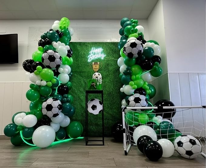 Soccer Party Decorations 153Pcs, World Soccer Balloon Garland Arch Kit - Image 9