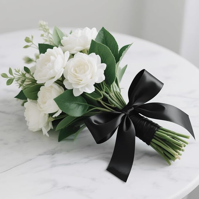 KINGLAKE Black Satin Ribbon - Image 7