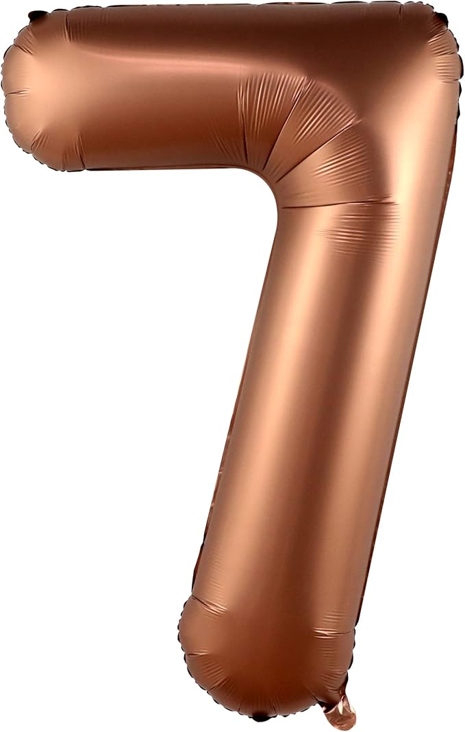KatchOn Giant Coffee Brown Number 7 Balloon - Image 8
