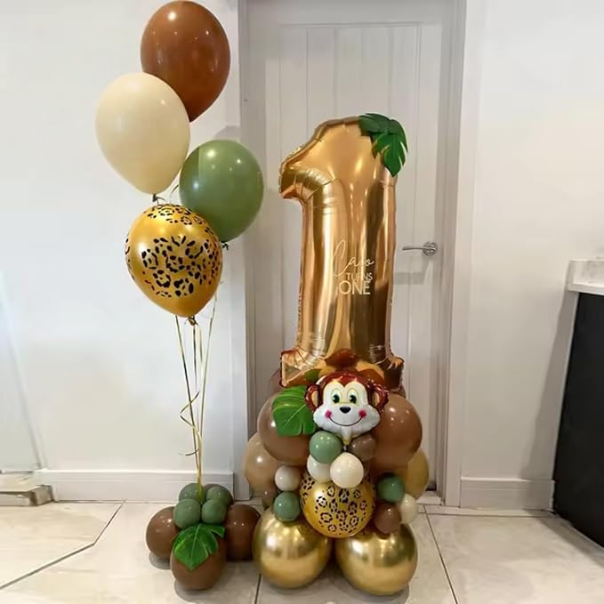 Gold Cheetah Print Balloons, 12 Inch Safari Animal Leopard Print Latex Helium - Image 8