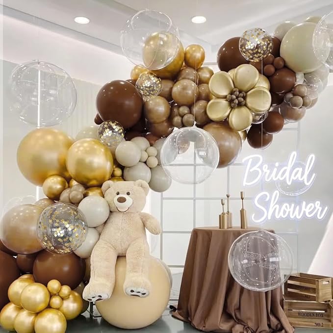 Brown Balloon Garland Arch Kit - Image 7