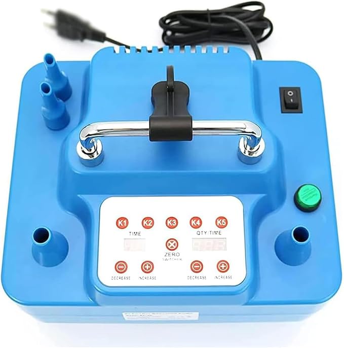 Electric Balloon Pump, Professional Double Hole Inflator, Inflatable Timing and - Image 5
