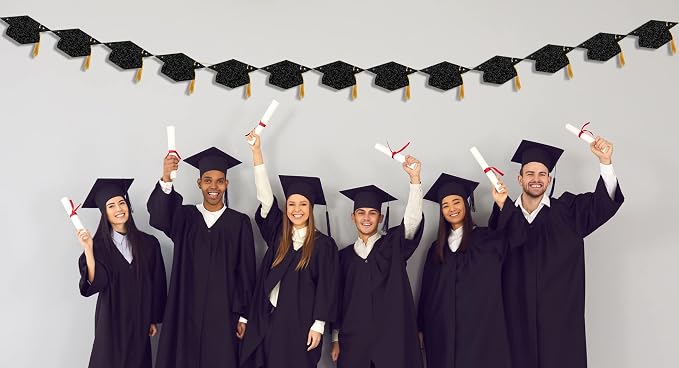Graduation Decorations Class of 2026 Glitter Pre-Strung Congrats Grad - Image 7