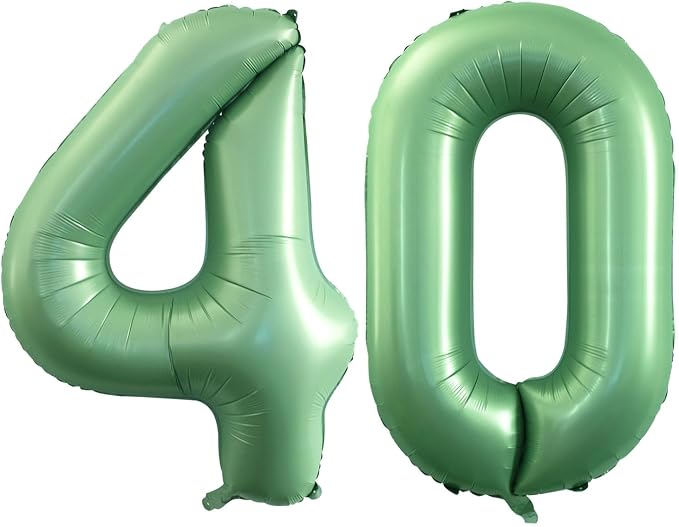 Number 40 Balloons for 40th Birthday Party Decorations, 42 Inch Jumbo Foil by GOER