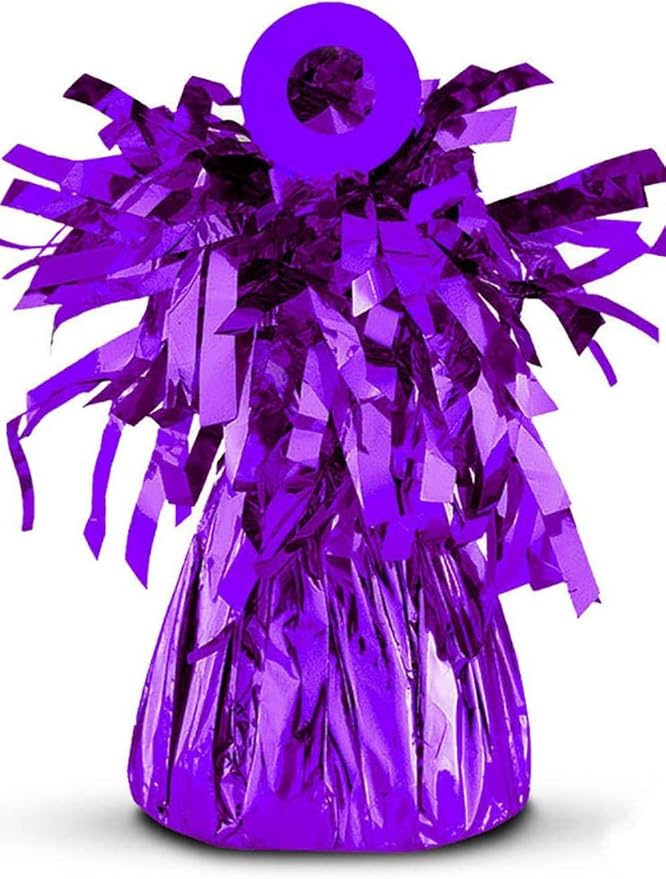 Purple Small Foil Balloon Weight - 6 oz - Vibrant Purple Hue Perfect by AmscanPartySupplies