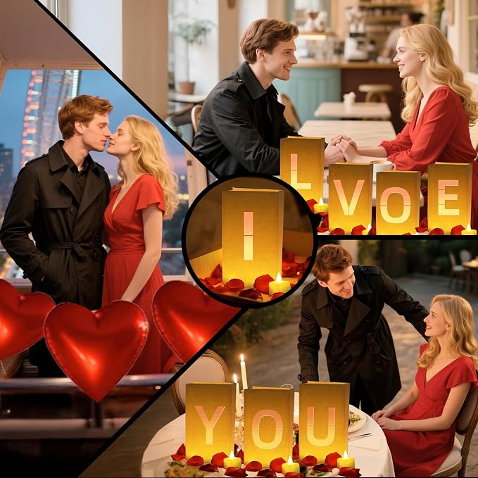 I Love You Light Up Letters, - Image 6