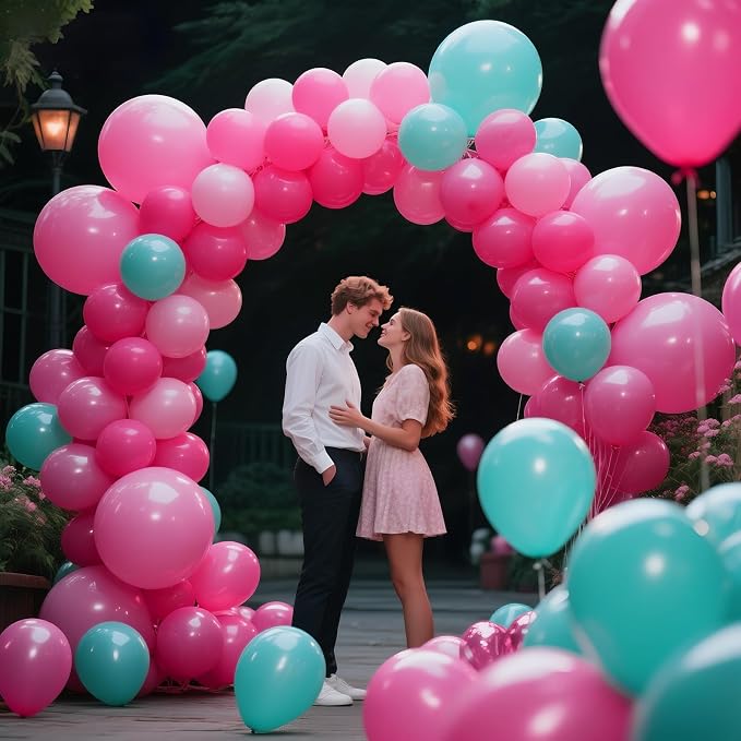Hot Pink Balloon Arch Kit 111Pcs 18 12 5 Inch Latex Party Balloons Garland - Image 8