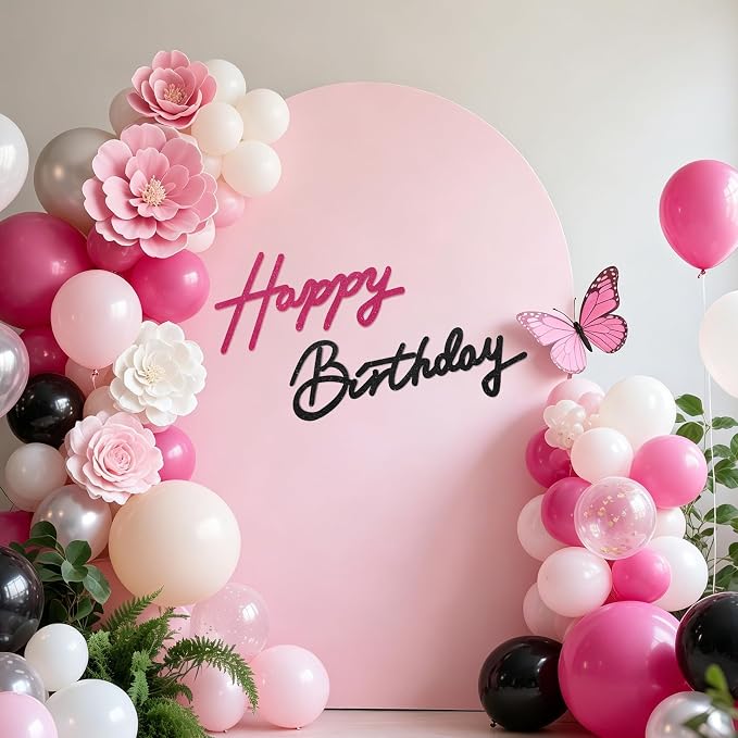 TONIFUL Happy Birthday Sign for Backdrop - Image 6