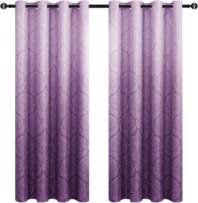 DWCN Ombre Blackout Curtains for Bedroom - Image 8