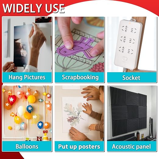 Double Sided Sticky Tape, No Glue Residue Removable Stickers - Image 8
