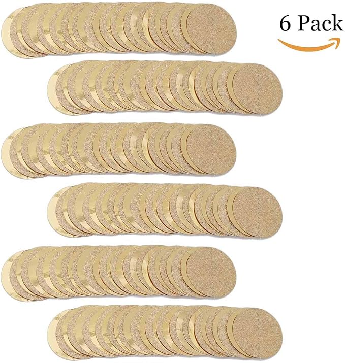 6 Pcs Glitter Champagne Gold Paper Circle Dots Garland Party Hanging Bunting - Image 7