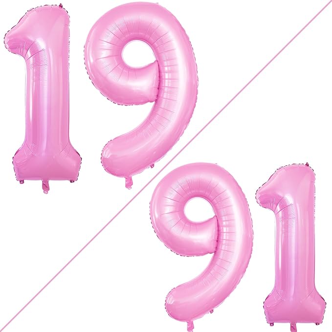 Number 19 Balloons for 19th Birthday Sweet 19 Party Decorations, 42 Inch Jumbo - Image 2