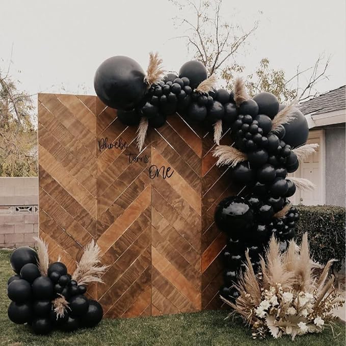 Awenztech 122pcs Black Balloon Arch Kit, 18 12 10 5 inch Black Latex Balloons - Image 7