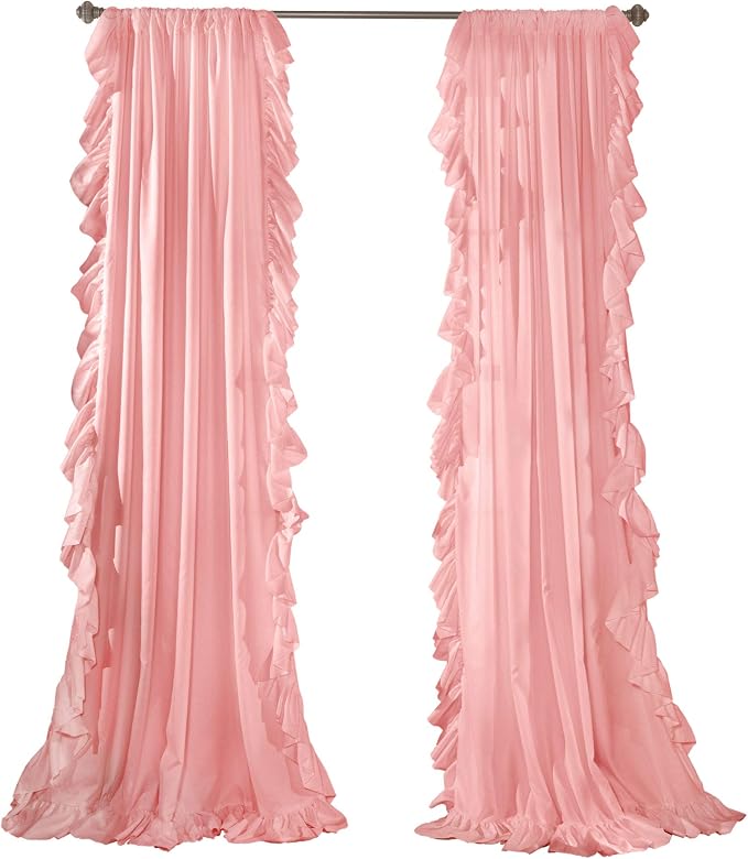 Lush Decor Reyna Ruffle Window Curtain Panel Set, Living room, or Dining Room - Image 2