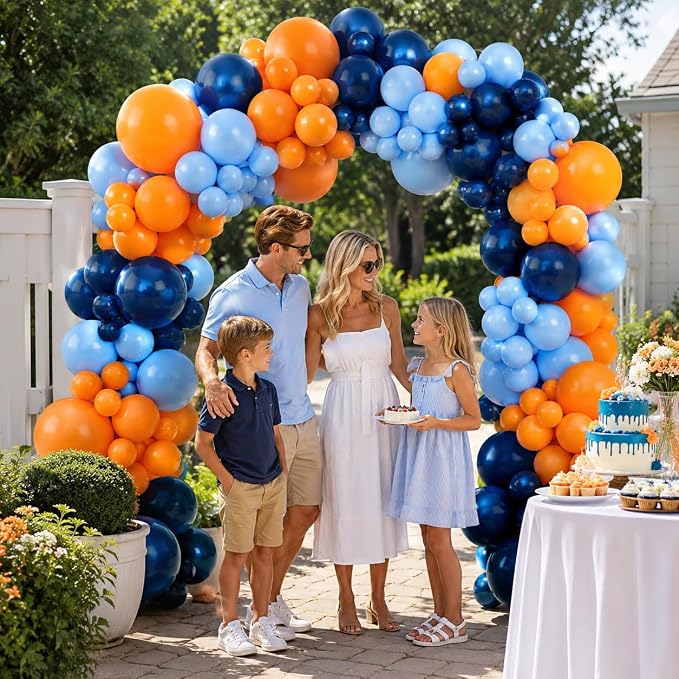 Blue Balloons Garland Arch Kit - Image 6
