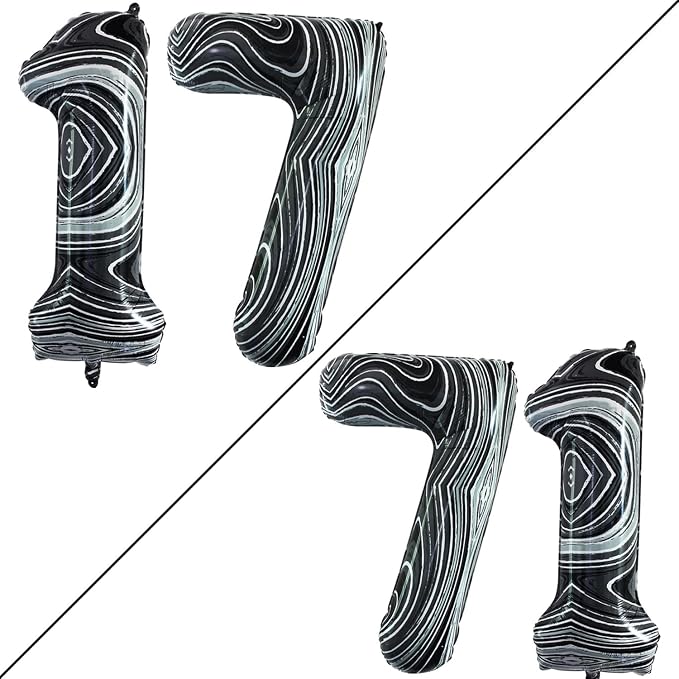Number 17 Balloons for 17th Birthday Sweet 17 Party Decorations, 42 Inch Jumbo by GOER