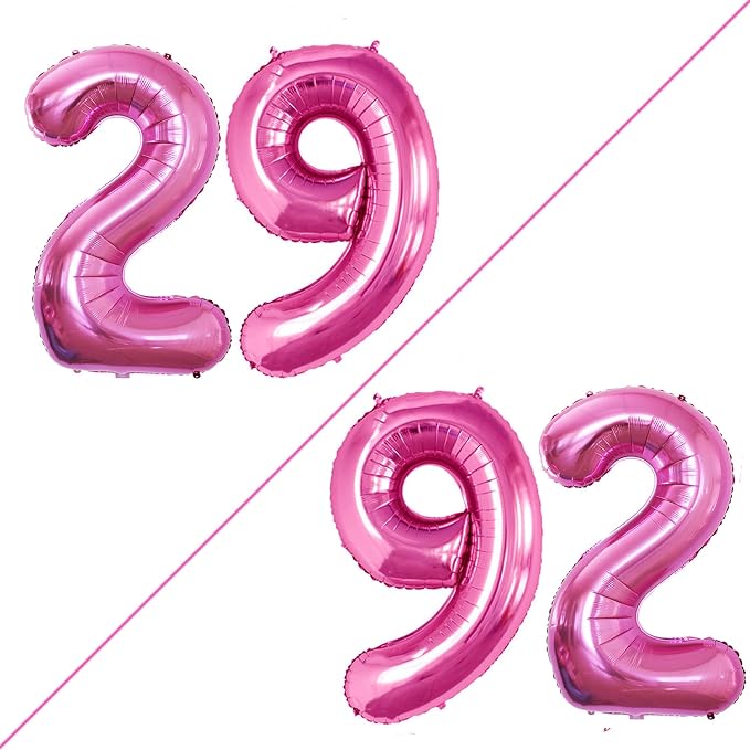 Number 29 Balloons for 29th Birthday Party Decorations, 42 Inch Jumbo Foil by GOER
