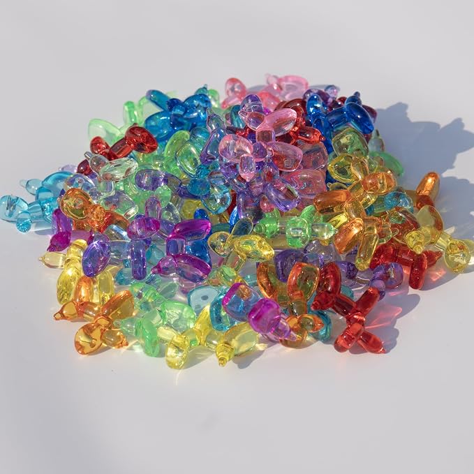Yopcuvi 120 PCS Mini Balloon Dog Sculpture Keychain, Nine Colors Randomly Mixed - Image 7