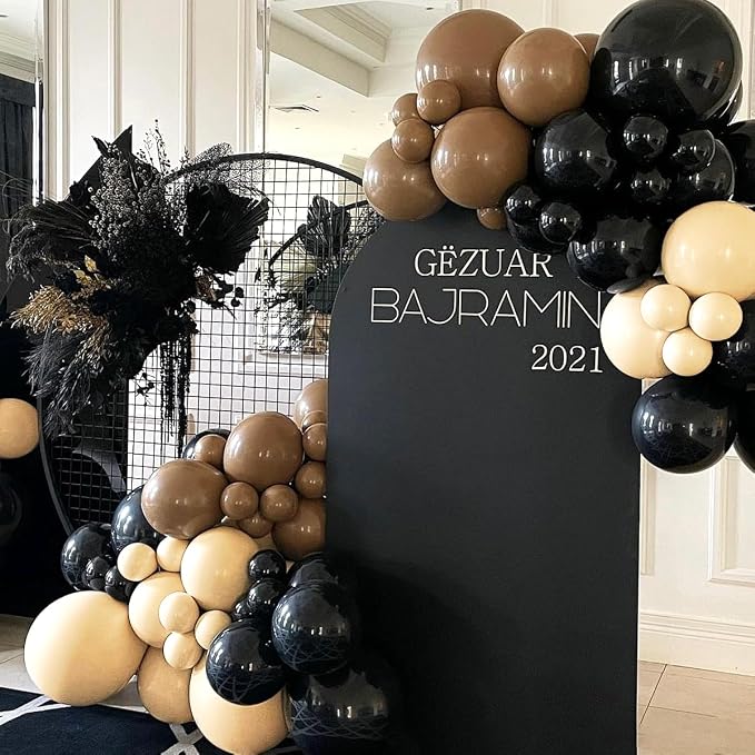 Brown Black Nude Balloon Garland Arch Kit - Image 7