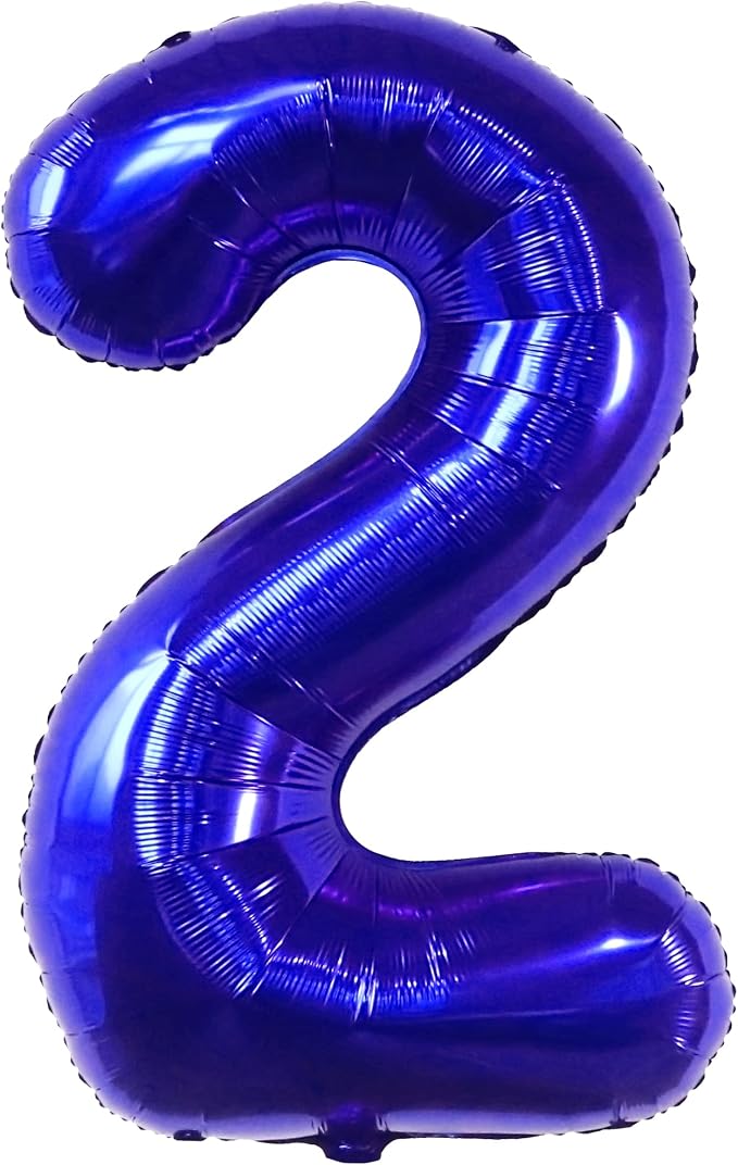 KatchOn Royal Blue 2 Balloon 40 Inch | Royal Blue Number Balloons 2, Baby Shark - Image 9