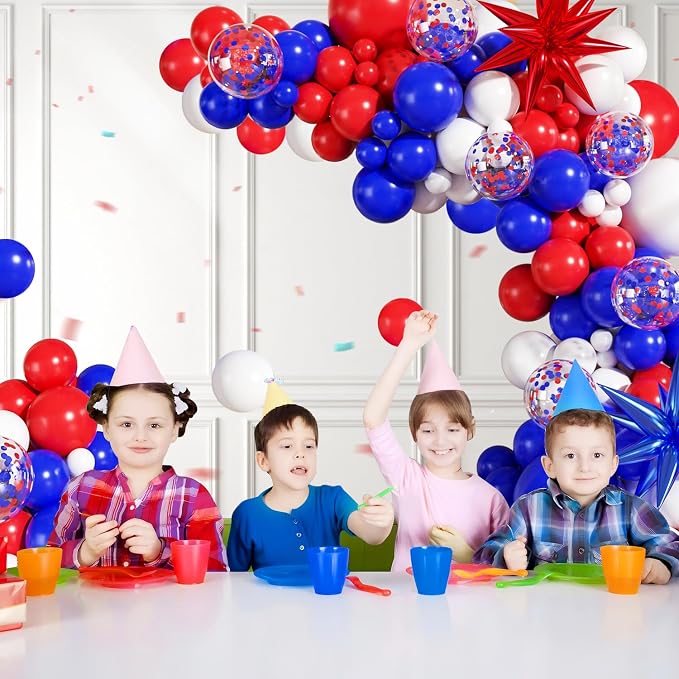 Red White Blue Balloon Arch Kit - Image 6