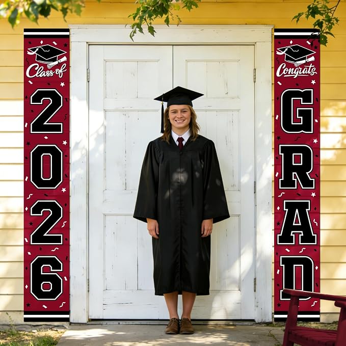 2026 Graduation Decorations, Congrats Grad Banner Backdrop - Image 7