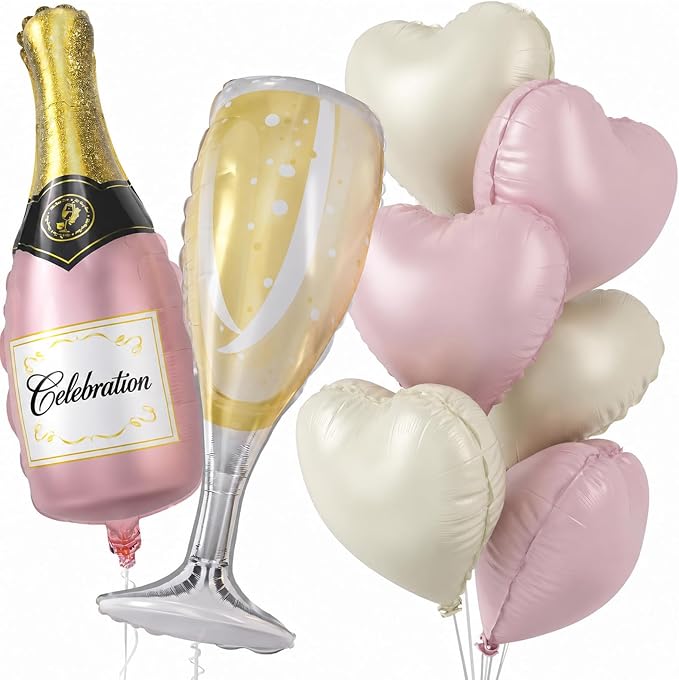Champagne Balloons, Bachelorette Party Balloons - Image 8