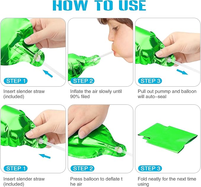 16 Inch Green Letter Balloons Mylar Foil Alphabet Letter A-Z Balloons Set - Image 4