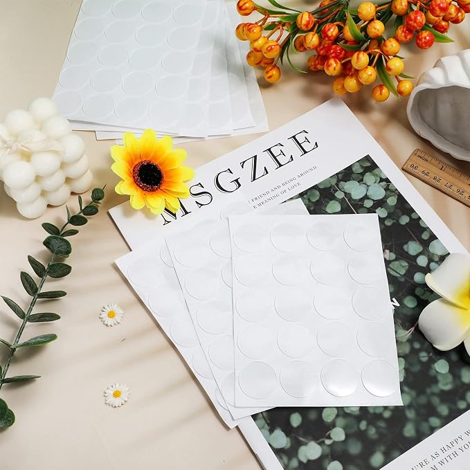 Zonon 60 Pcs Double Sided Adhesive Dots Clear Glue Point Tape Stickers Balloon - Image 7