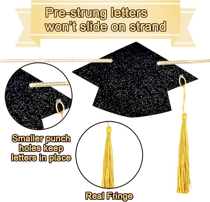 Congratulations Banner, NO DIY Graduation Banner - Image 6