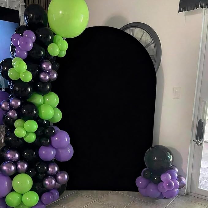 Purple and Green Balloons, 12 Inch Lime Neon Green Metallic Purple Black - Image 7