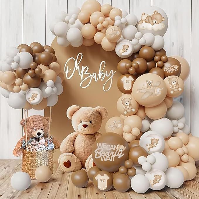 24Pcs Bear Balloons for We Can Beary Wait Baby Shower Decorations 12inch - Image 6