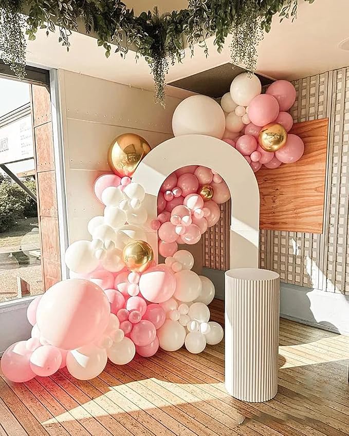 FOTIOMRG 110pcs Light Pink Balloon Garland Arch Kit, 18-12-10-5 inch Pink Latex - Image 8