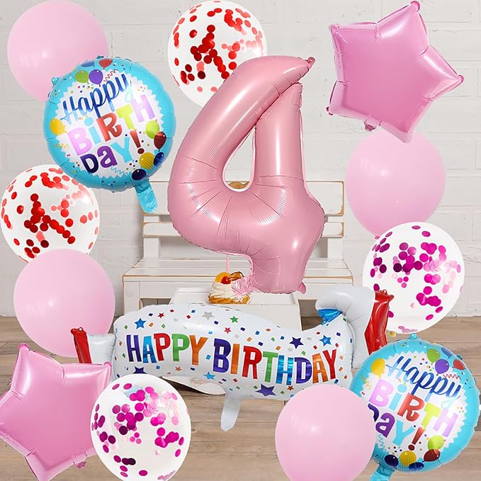 Baby Pink Number 2 Balloons.2nd Birthday Large Foil Balloons Pink, Balloon - Image 6