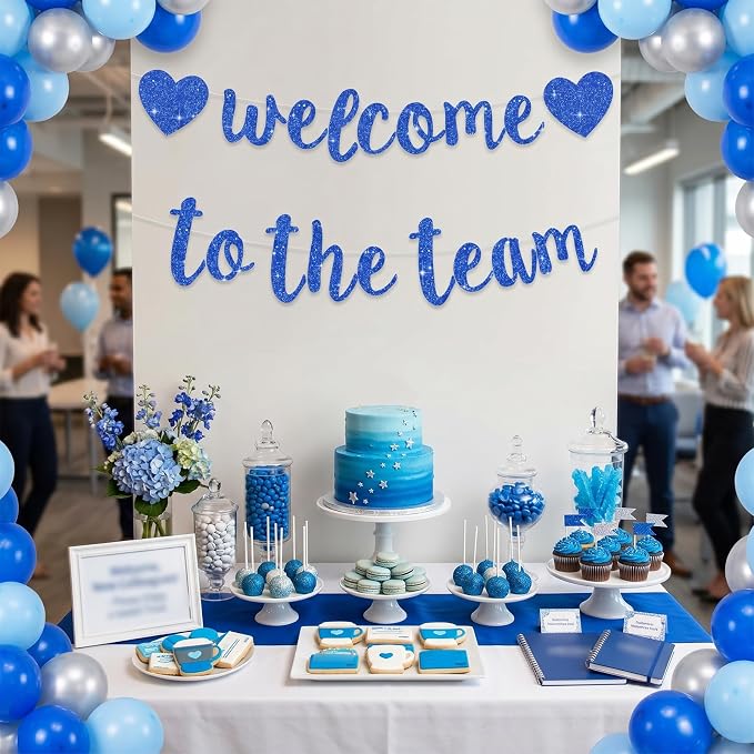 BEISHIDA Welcome to The Team Banner, NO DIY, Office Party Decorations - Image 6