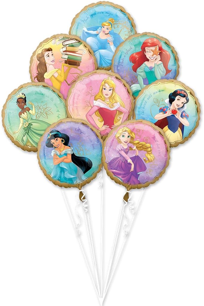 Mayflower Products Anagram Princess Once Upon A Time Foil Balloon Bouquet by AmscanPartySupplies
